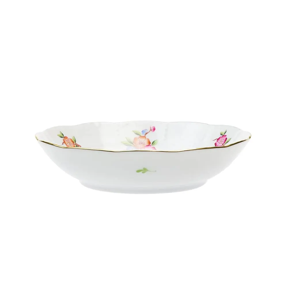 Herend Chinese Flower Fruit Bowl 13.5cm | Hand-Painted Porcelain Unique Art - main product image