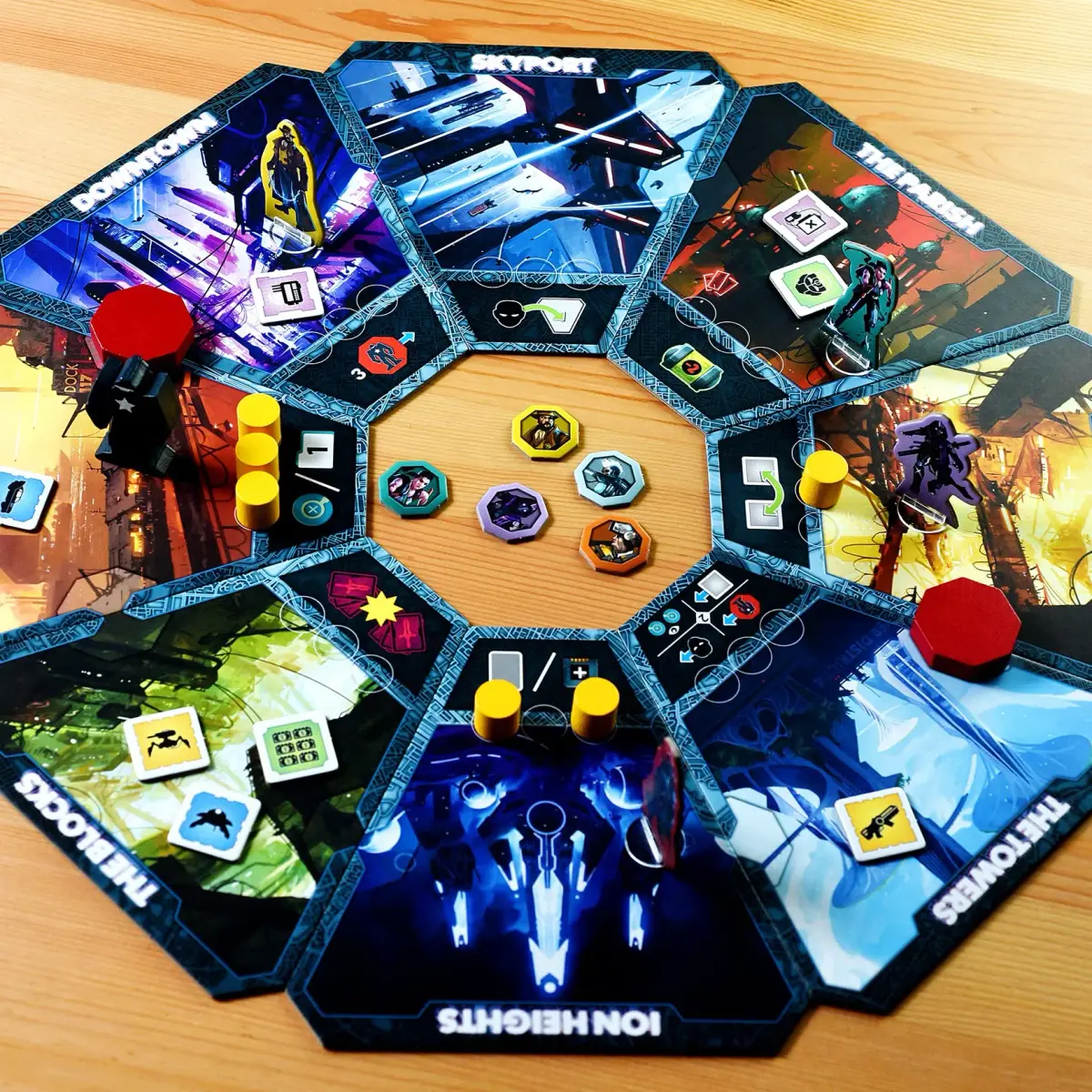 Burnt Island Games In Too Deep Strategy Board Game 29.7cm x 29.7cm x 0.3cm | Cyberpunk Secret Agents - view 2
