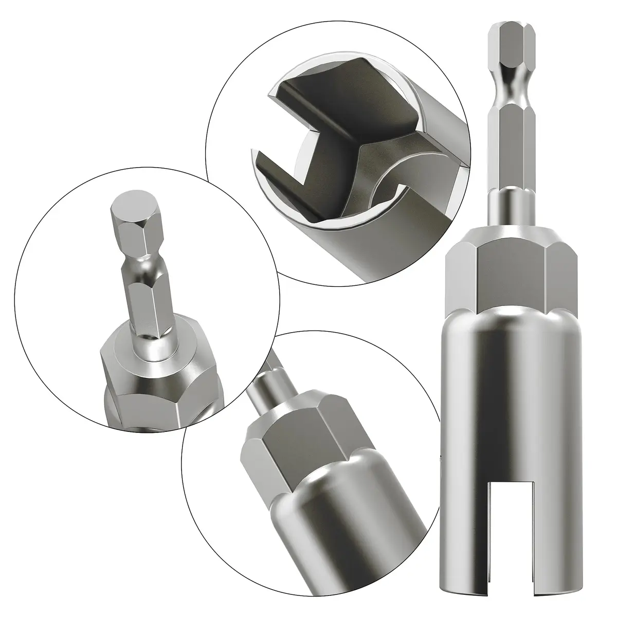 Monliful Nut Driver Set (10mm,13mm,16mm) | Power Wing Nut Drivers for Panel Nuts & Screws - view 2