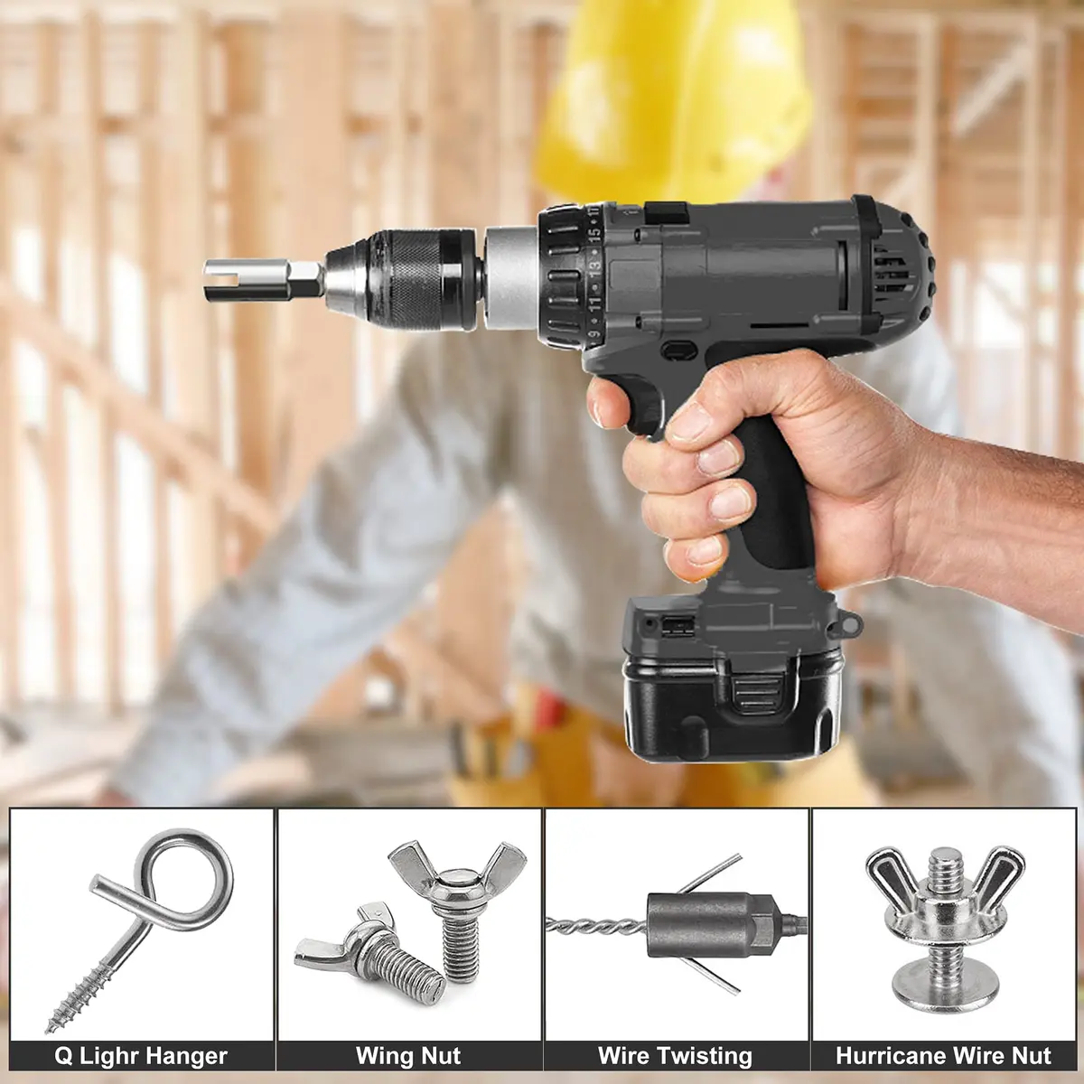 Monliful Nut Driver Set (10mm,13mm,16mm) | Power Wing Nut Drivers for Panel Nuts & Screws - view 4