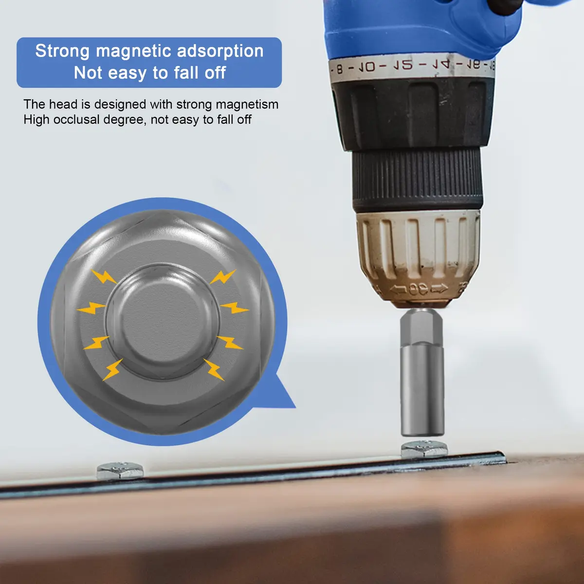Monliful Nut Driver Set (13mm,19mm) | 1/4 Inch Hex Shank Power Tools Accessory for Panel Nuts - view 3