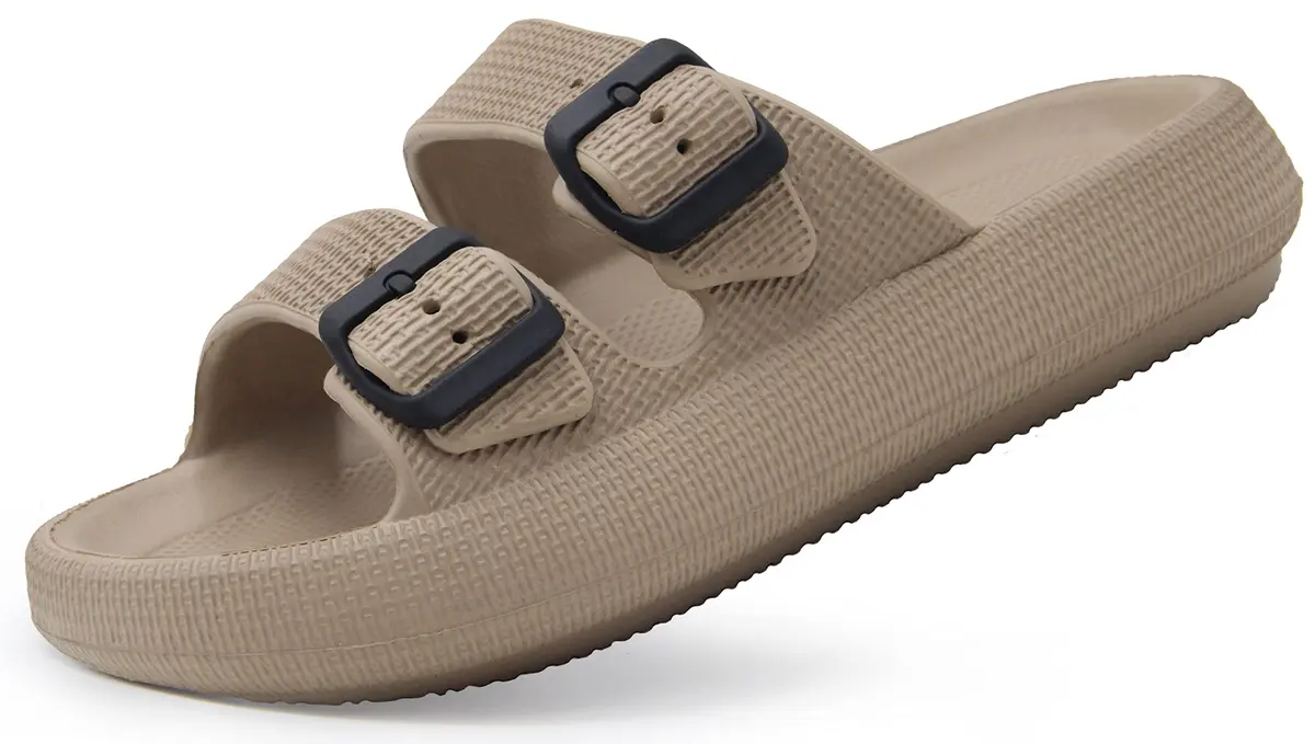 Weweya Non Slip Shower Shoe for Men Khaki Size 12-13 | Waterproof, Quick Drying, Comfortable - main product image