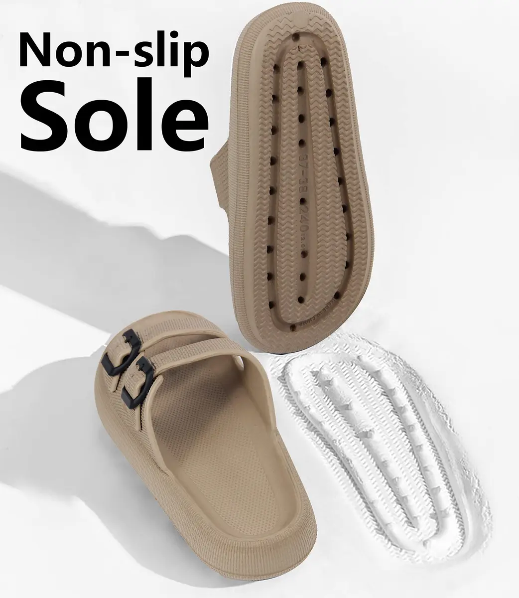 Weweya Non Slip Shower Shoe for Men Khaki Size 12-13 | Waterproof, Quick Drying, Comfortable - view 6