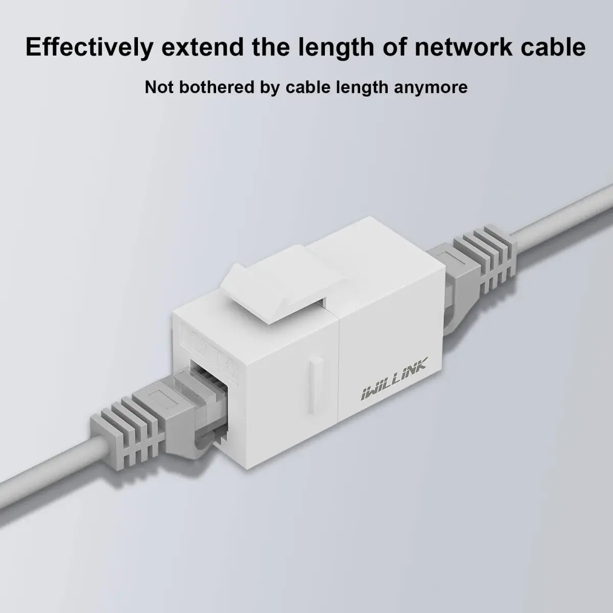 iwillink Cat6 Keystone Coupler 5-Pack, White | Connects Two Ethernet Cables for Stable Gigabit Speeds - view 5