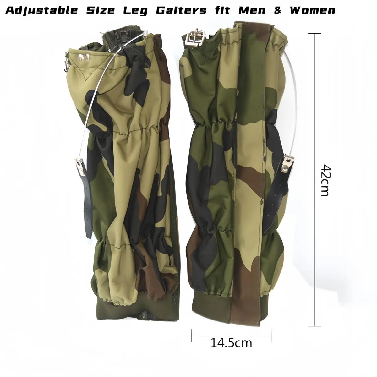 JJZS Snake Gaiters for Men Women Waterproof Adjustable 16.5 inch | Snake Bite & Snow Protection - view 2