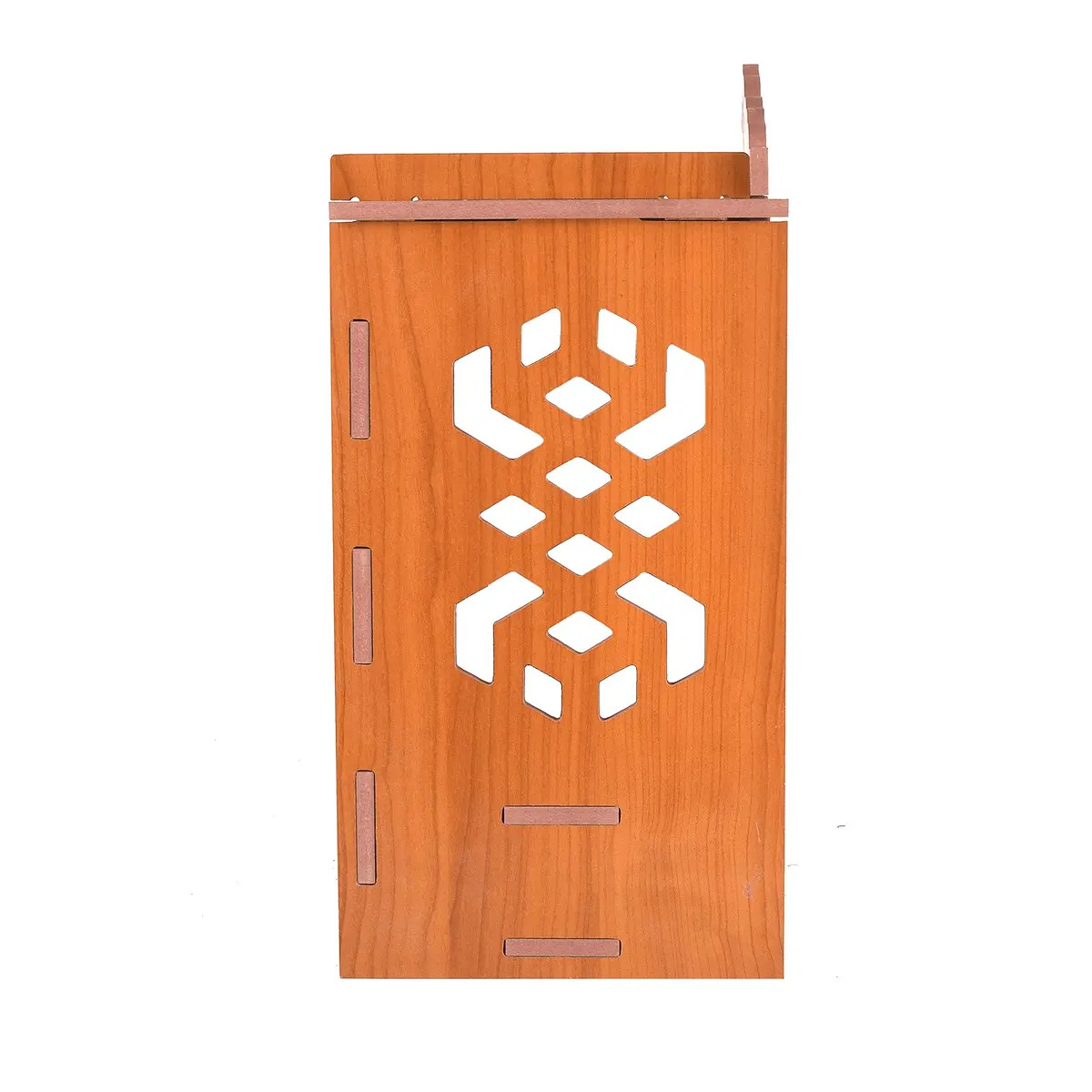 CrazyInk Handmade Wooden Home Temple with Doors & Storage Box | Red, 43cm x 28cm x 19cm - view 5