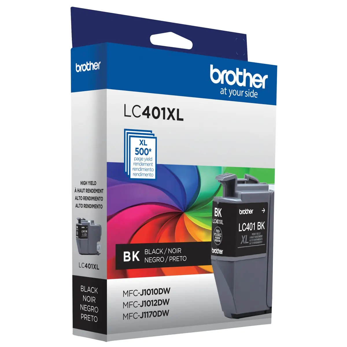 Brother Genuine LC401XLBK High Yield Black Ink Cartridge | 500 Pages Yield - view 3