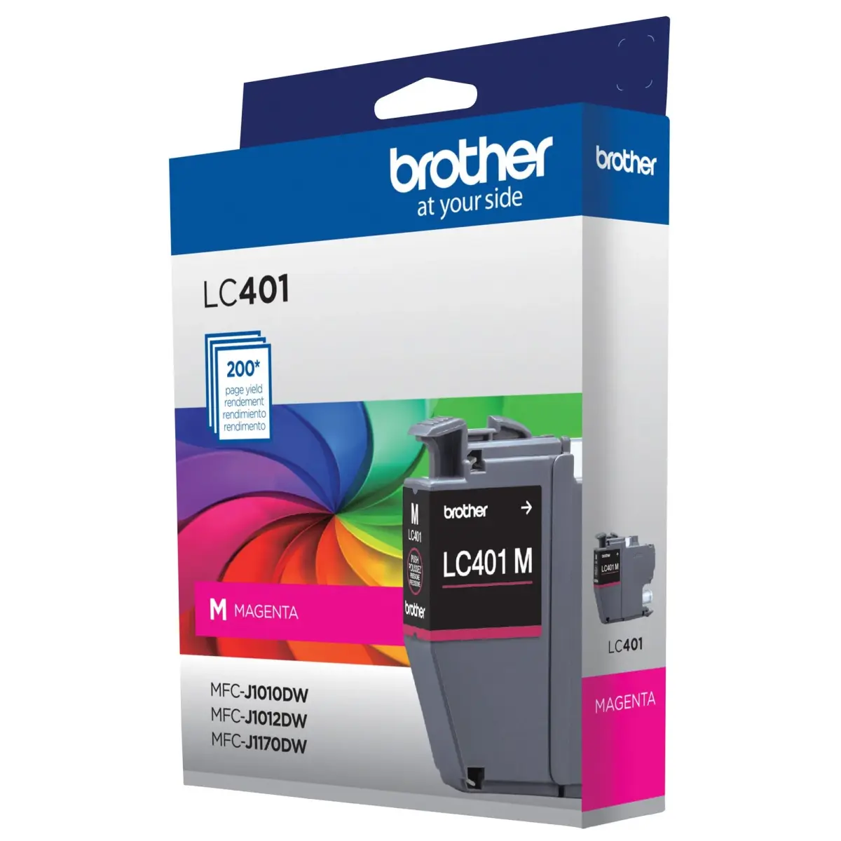 Brother Genuine LC401M Standard Yield Magenta Ink Cartridge | Up to 200 Pages, Water-Based Ink - view 6