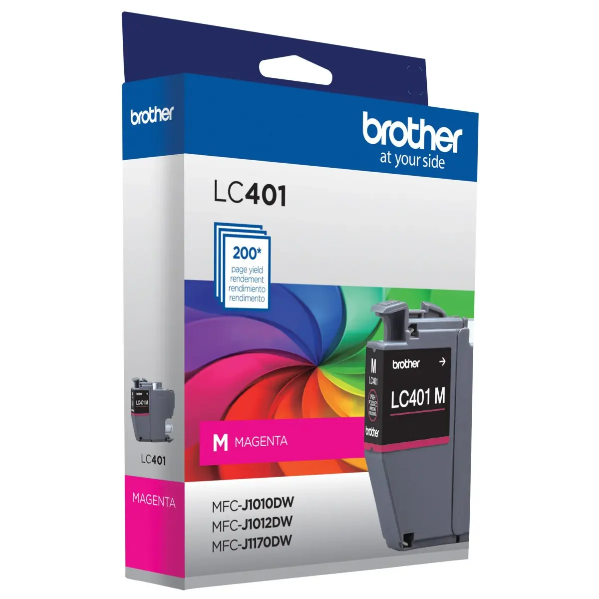 Brother Genuine LC401M Standard Yield Magenta Ink Cartridge | Up to 200 Pages, Water-Based Ink - view 7