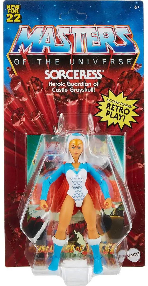 Masters of the Universe Sorceress Action Figure 5.5-inch | Vintage-inspired collectible with accessory - view 2