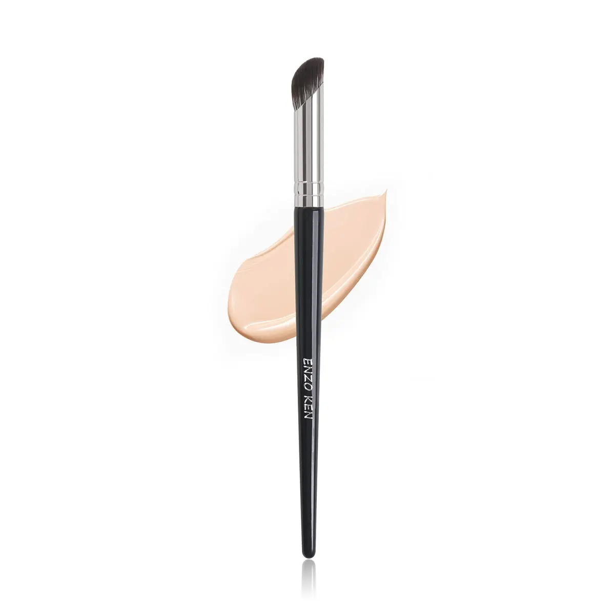 ENZO KEN Angled Concealer Brush Under Eye | Small Nose Contour Brush, Black, 8M01 - main product image