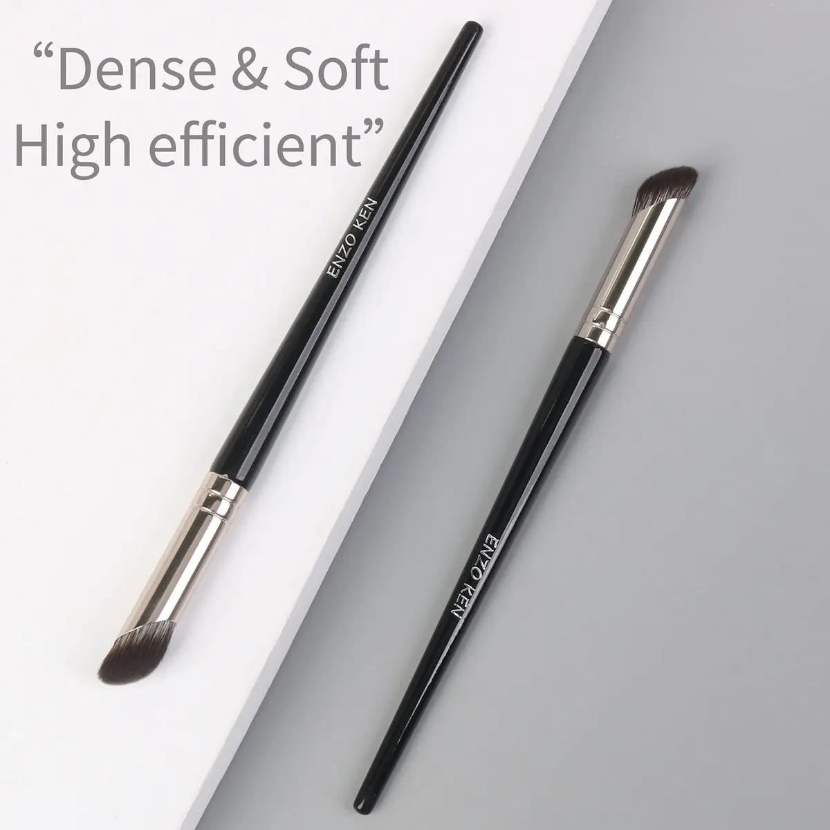 ENZO KEN Angled Concealer Brush Under Eye | Small Nose Contour Brush, Black, 8M01 - view 7