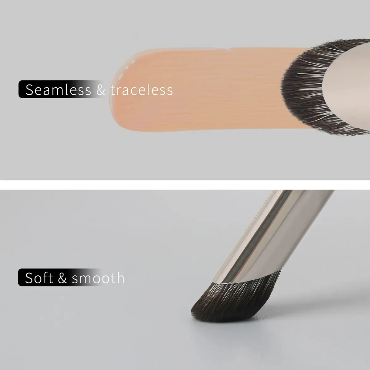 ENZO KEN Angled Concealer Brush Under Eye | Small Nose Contour Brush, Black, 8M01 - view 4