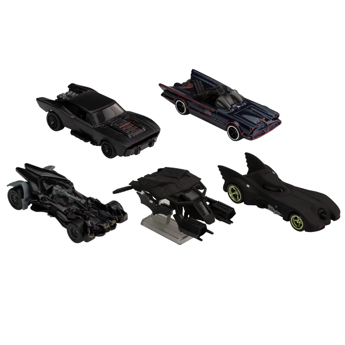 Hot Wheels Batman Batmobile Toy Car Bundle, Set of 5 Fan-Favorite Castings in 1:64 Scale with Special Packaging - view 7