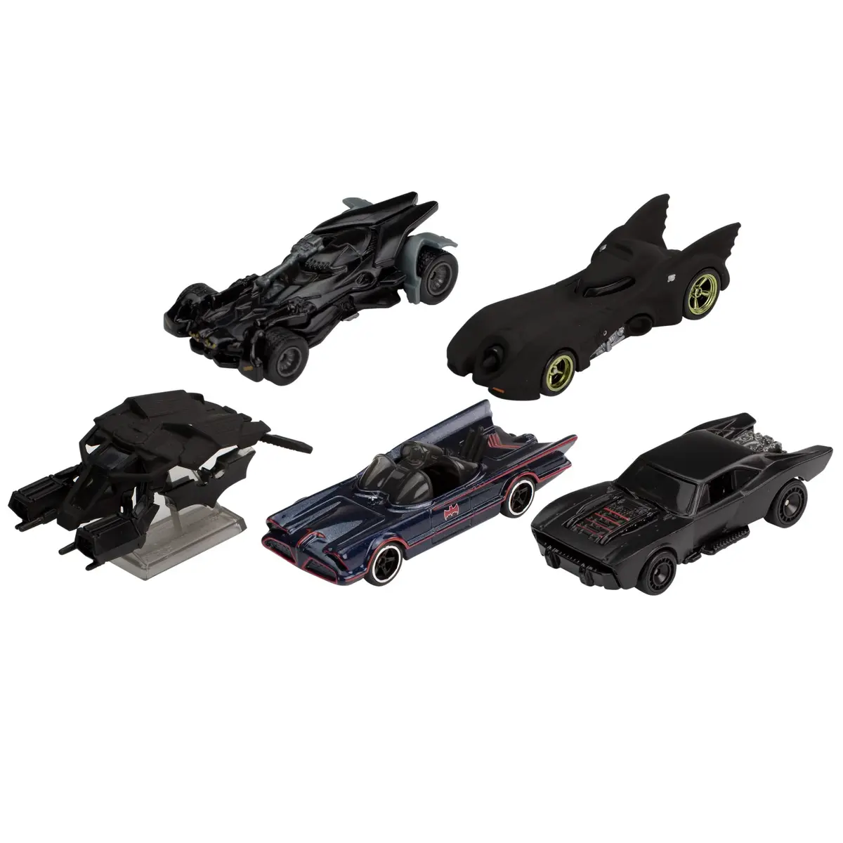 Hot Wheels Batman Batmobile Toy Car Bundle, Set of 5 Fan-Favorite Castings in 1:64 Scale with Special Packaging - view 8