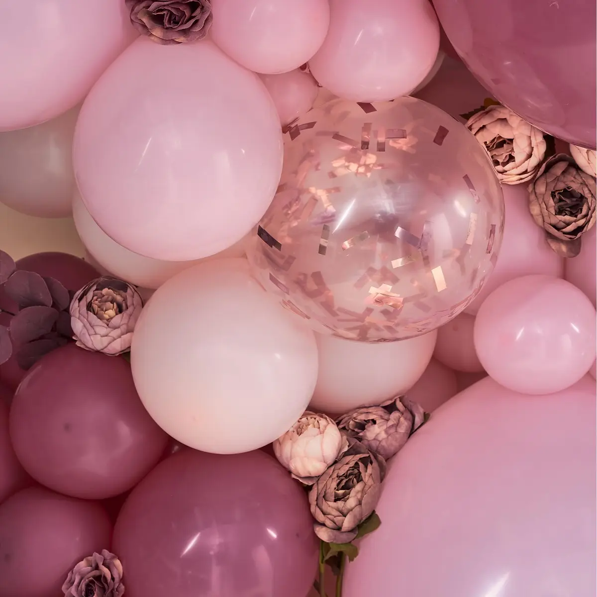 PartyWoo Rose Gold Pink Metallic Latex Balloon Arch Kit 140pcs | Assorted Colors for Party Planners - view 5