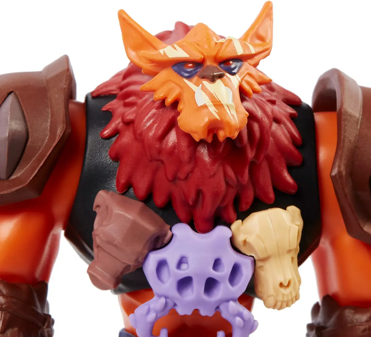Masters of the Universe Beast Man Action Figure with Power Attack Move & 2 Accessories | Inspired by MOTU Netflix Series, 5.5-in Collectible Toy - view 5