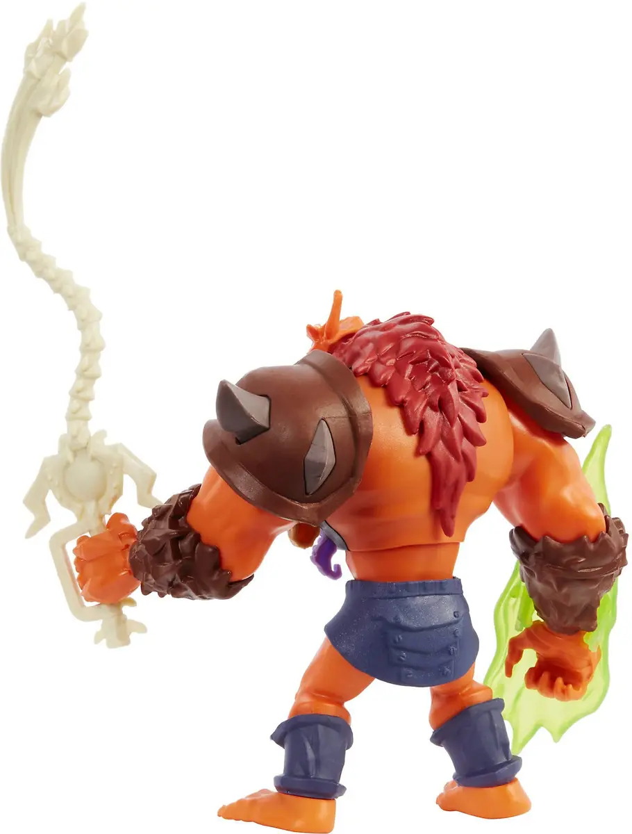 Masters of the Universe Beast Man Action Figure with Power Attack Move & 2 Accessories | Inspired by MOTU Netflix Series, 5.5-in Collectible Toy - view 4