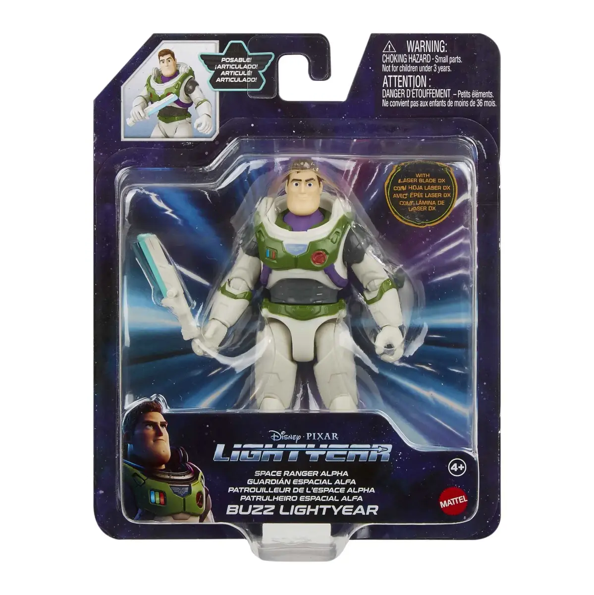 Mattel Disney Pixar Lightyear Buzz Lightyear Action Figure & Accessory 5-inch | Space Ranger Alpha Set with Laser Blade - view 8