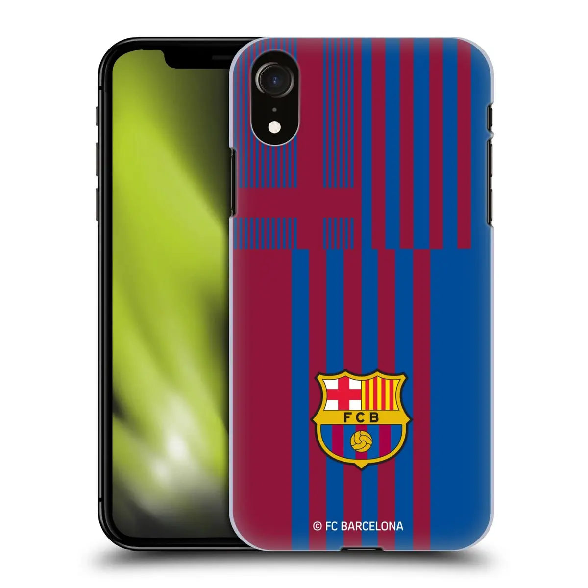 Head Case Designs Officially Licensed FC Barcelona Home 2021/22 Crest KIT Hard Back Case Compatible with Apple iPhone XR | Stylish, lightweight polycarbonate protection - main product image