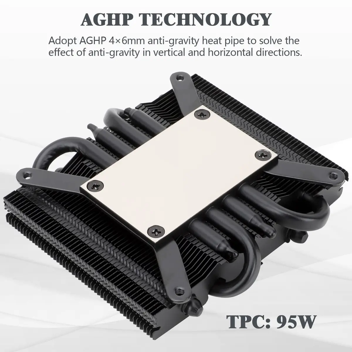 Thermalright AXP90 X36 Black Low Profile CPU Cooler 36mm Height | Compatible with Intel LGA1700/1200/115X & AMD AM4/AM5 - view 2