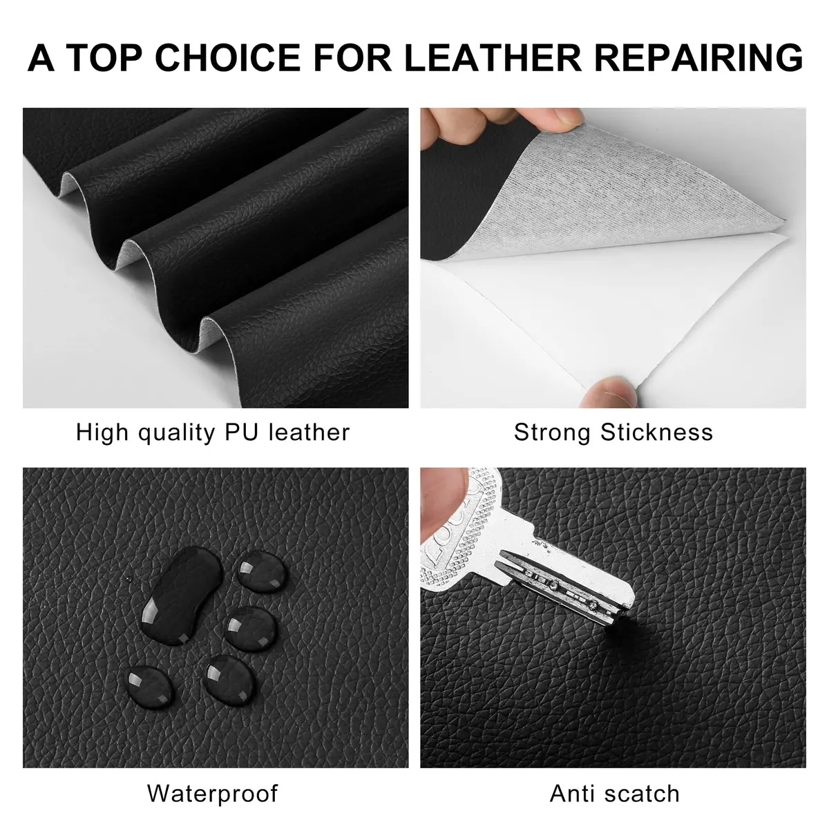 YAFLC Self Adhesive Leather Repair Patch 10cmx60cm | Waterproof, Durable & Easy to Use - view 4