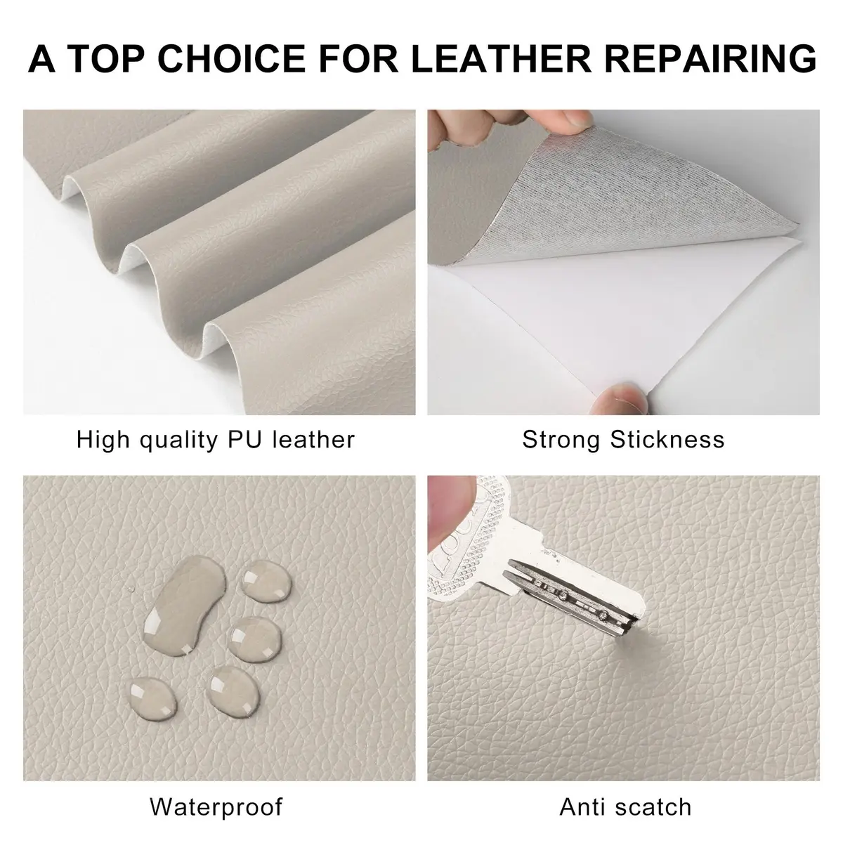 YAFLC Self Adhesive Leather Repair Patch 4" x 63" | Waterproof, Thick & Easy to Use - view 4