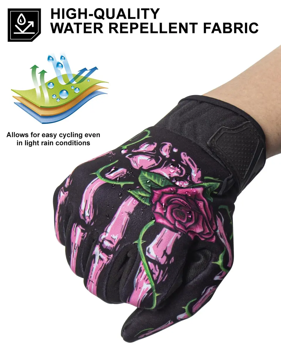 RIGWARL Winter Gloves for Cold Weather, Rose Skeleton, Large (24.5 cm x 14.5 cm x 4.2 cm) | Touchscreen & Waterproof - view 5