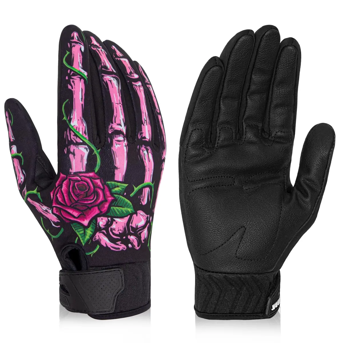 RIGWARL Winter Gloves for Cold Weather, Rose Skeleton, Large (24.5 cm x 14.5 cm x 4.2 cm) | Touchscreen & Waterproof - main product image