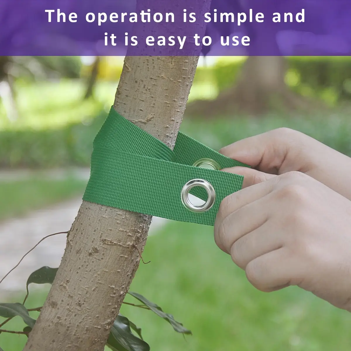 FCENDS Tree Support Straps for Staking, 8 PCS Green | 39.9 cm (15.8 In) Nylon - view 5