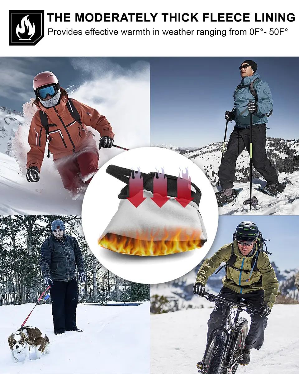 RIGWARL Winter Gloves Men Women for Cold Weather | Waterproof, Touchscreen, Insulated, XS - view 2