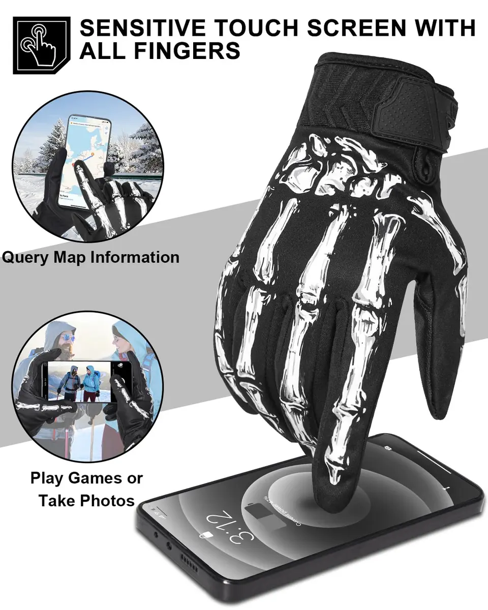 RIGWARL Winter Gloves Men Women for Cold Weather | Waterproof, Touchscreen, Insulated, XS - view 3
