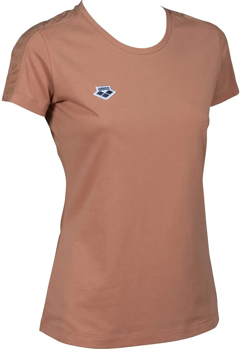 ARENA Women's Team T-Shirt, Triple Powder Pink, XL | Vintage Style, 100% Cotton, Regular Fit - view 3