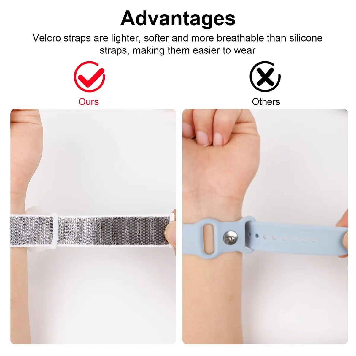 Qonuiy Kids Wristband Compatible with Apple AirTag 18cm | Adjustable Nylon GPS Tracker Band for Toddler & Elder - view 7