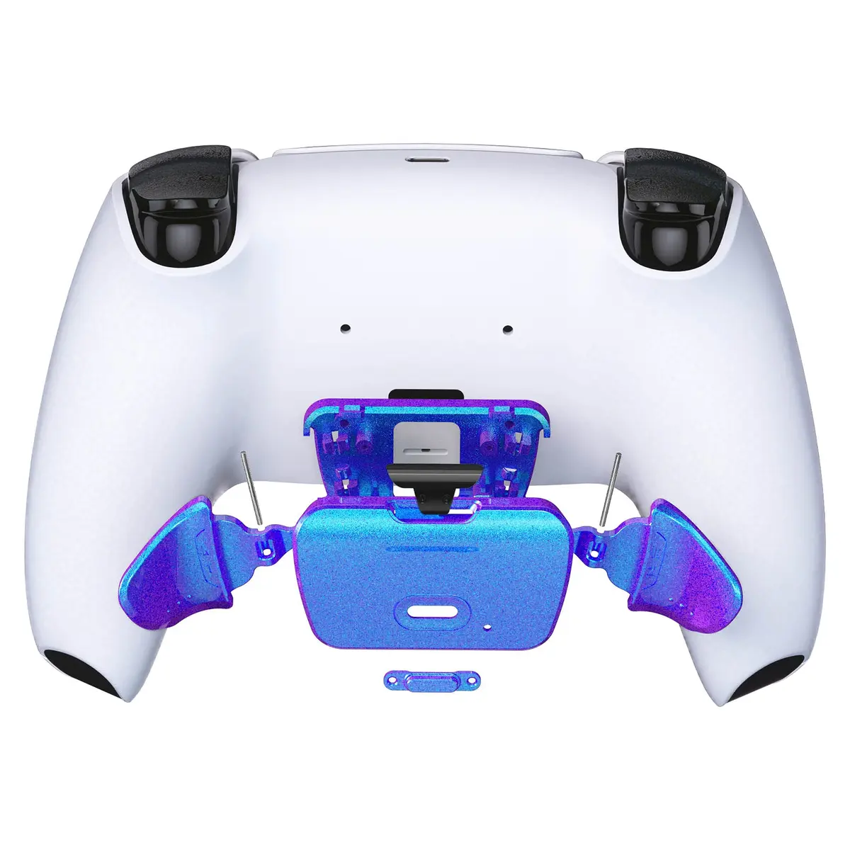 eXtremeRate Chameleon Purple Blue Replacement Back Button Housing for PS5 Controller RISE Remap Kit | Compatible with RISE Remap Kit - view 4