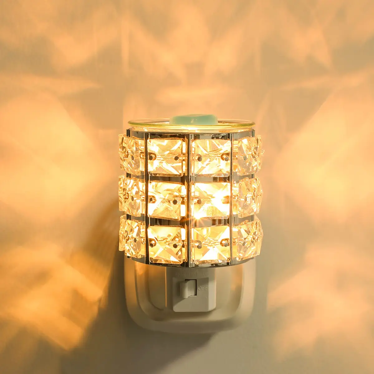 DRQ Crystal Wax Warmer Plug-in Scented Melt Warmer for Home, Kitchen, Living Room | Artistic, Safe, Easy to Use - view 6