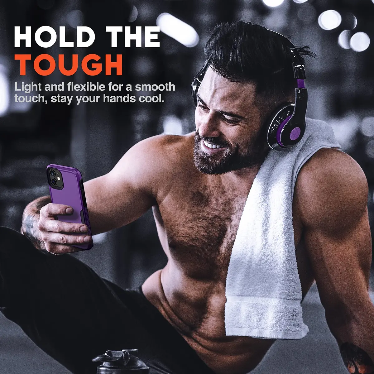 NTG Military Shockproof iPhone 12 Case 6.1 inch | 2-Layer Anti-Drop Slim Cover for iPhone 12 (Dark Violet) - view 5