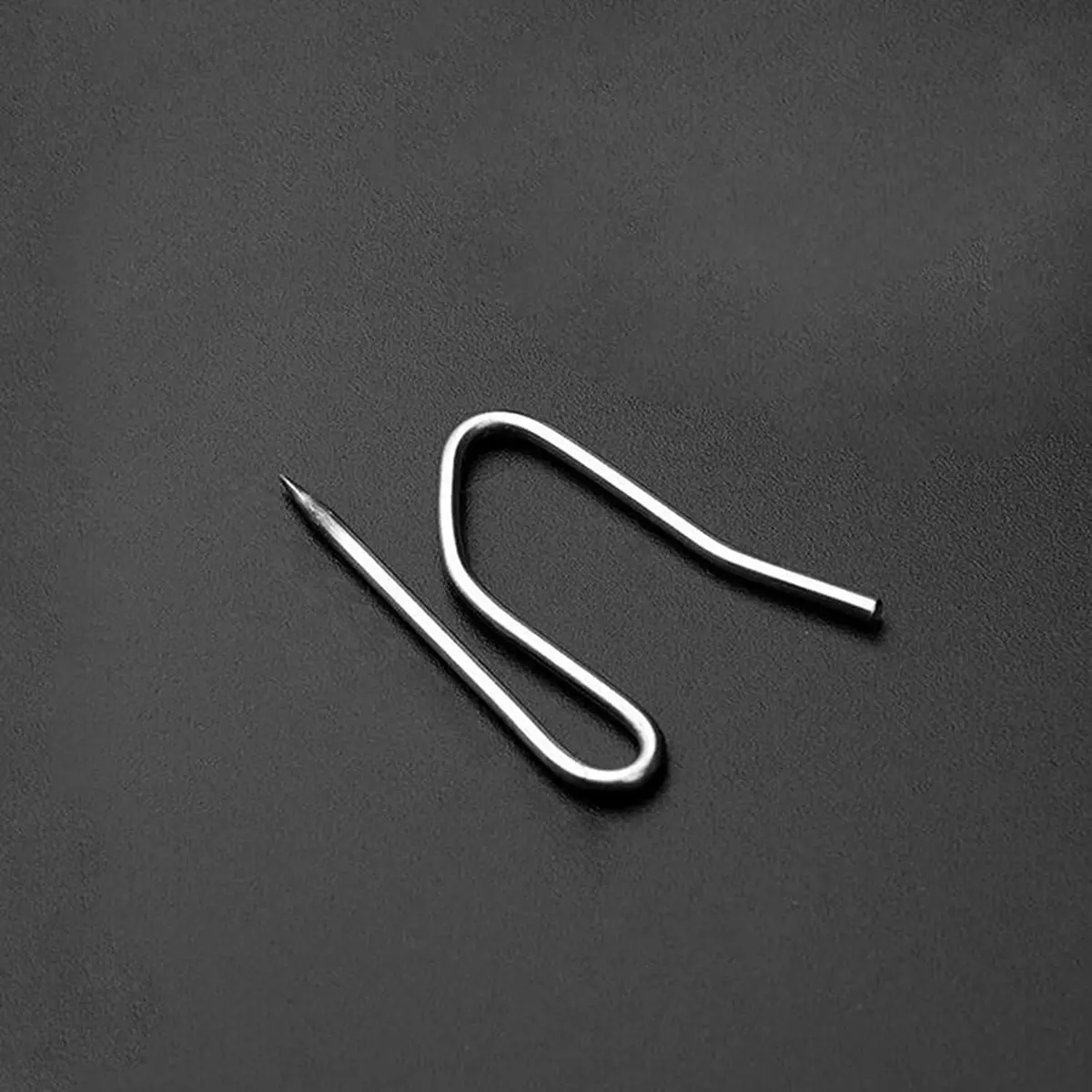 Sopito 58Pcs Metal Curtain Hooks | 3.1cm (1.2") Silver White Pinch Pleat Hooks - view 6