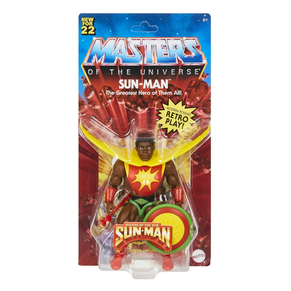 Masters of the Universe Sun-Man Action Figure & Accessories Set | 5.5-inch Posable Collectible Toy for Kids & Adults - view 6