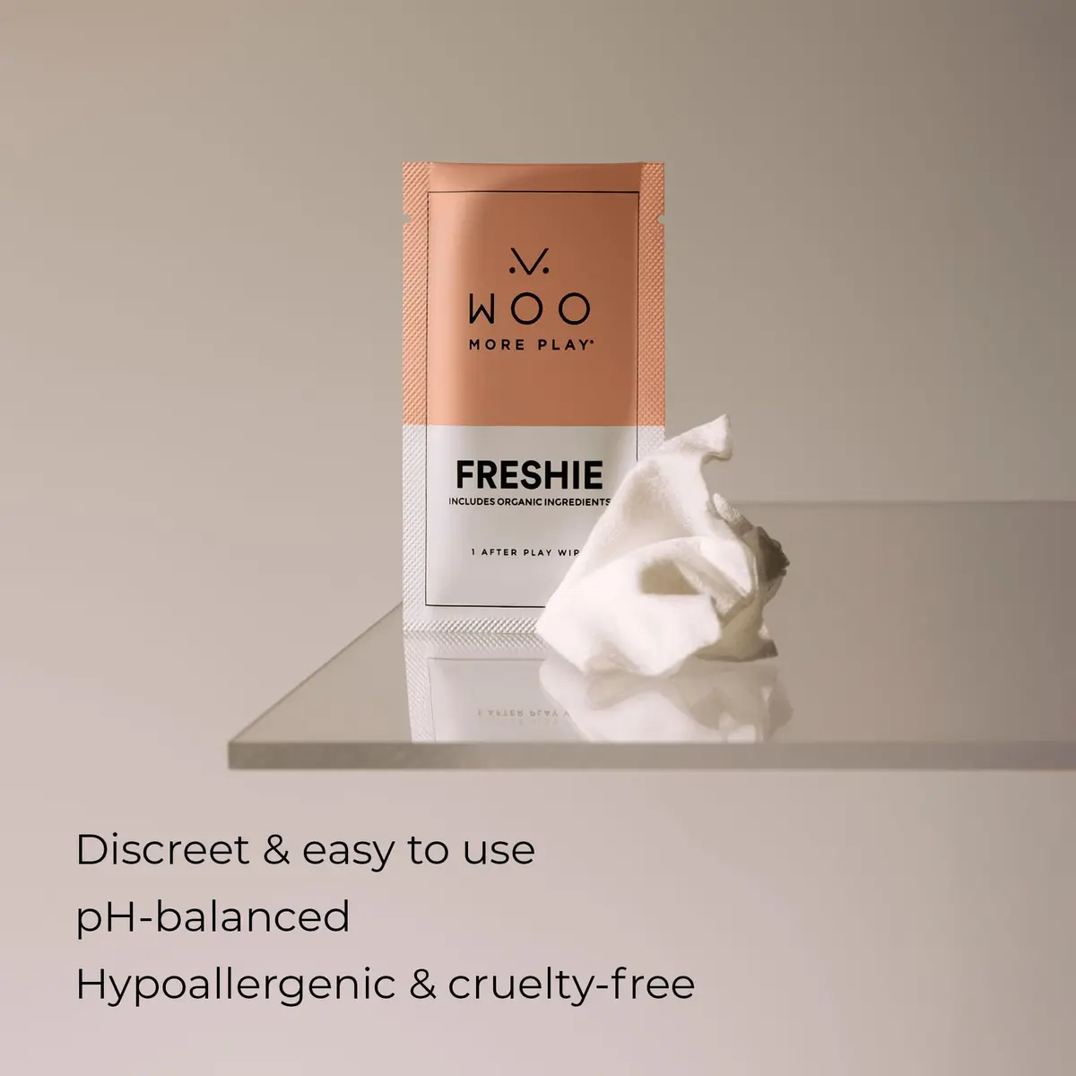 Woo More Play Freshies 30 ct | Organic & pH-Balanced Intimate Wipes for Women & Men - view 4