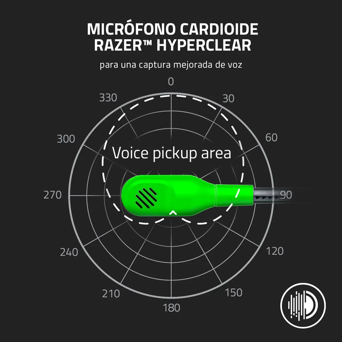 Razer BlackShark V2 X Gaming Headset, 3.5mm Jack, Green | 50mm Drivers, Noise Isolation, Lightweight Comfort - view 3