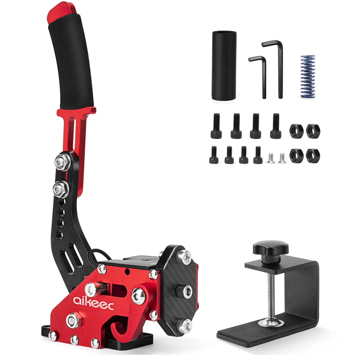 aikeec 64 Bit USB Handbrake with Clamp for PC Windows Sim Racing Games G25 G27 G29 T500 FANATECOSW Dirt Rally | Realistic Racing Experience - main product image