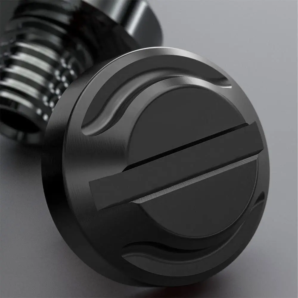 AVERZELLA Black CNC Motorcycle Mirror Hole Plugs Screws Bolts M10x1.25 (4-Pack, 2 Regular + 2 Reverse) - view 7