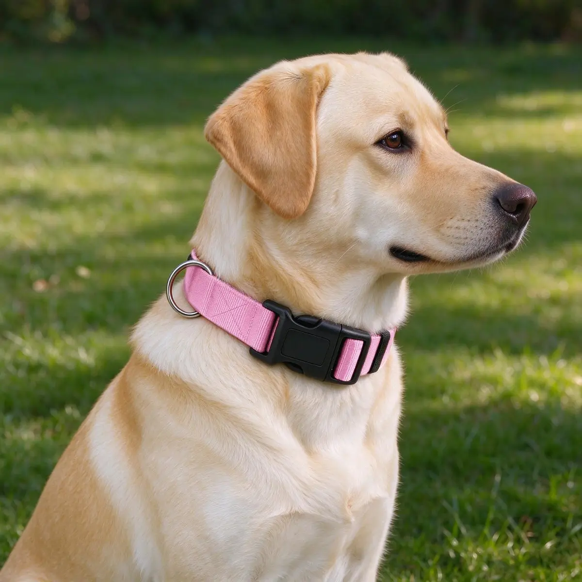 Penseepet Dog Collar, Adjustable Nylon, Pink, Small | Stylish & Comfortable Daily Wear - view 7