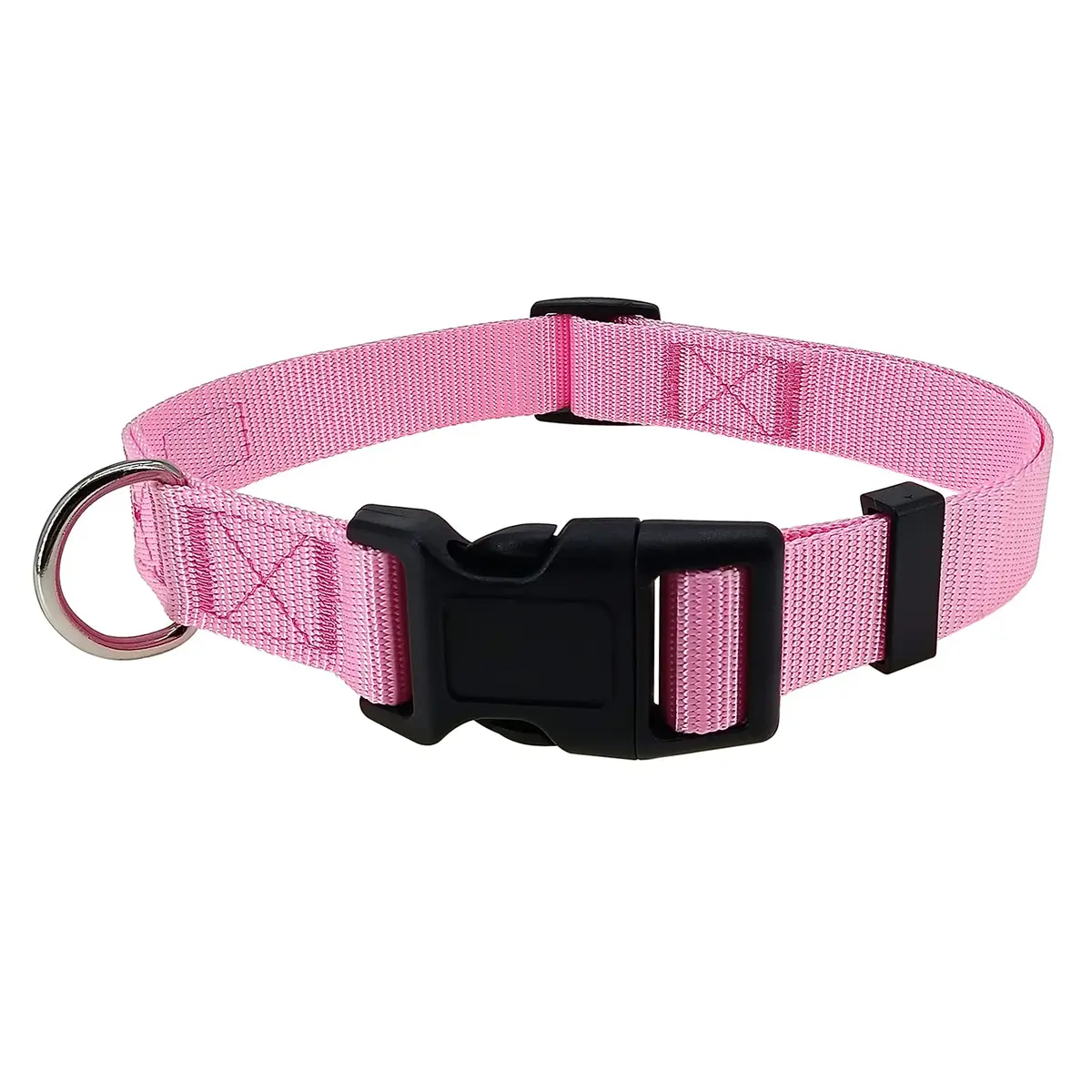 Penseepet Dog Collar, Adjustable Nylon, Pink, Small | Stylish & Comfortable Daily Wear - view 5