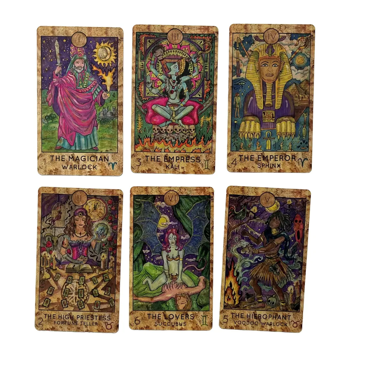 Vieux Monde Express Mythic Tarot & Guide | Full 78 Card Mythical Tarot Deck with Guidebook (4.75" x 2.75") - view 5