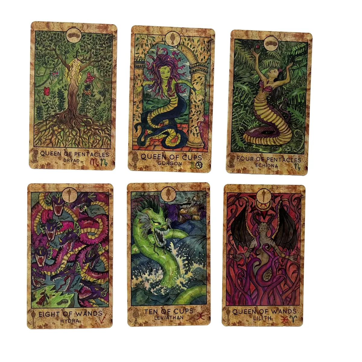 Vieux Monde Express Mythic Tarot & Guide | Full 78 Card Mythical Tarot Deck with Guidebook (4.75" x 2.75") - view 6