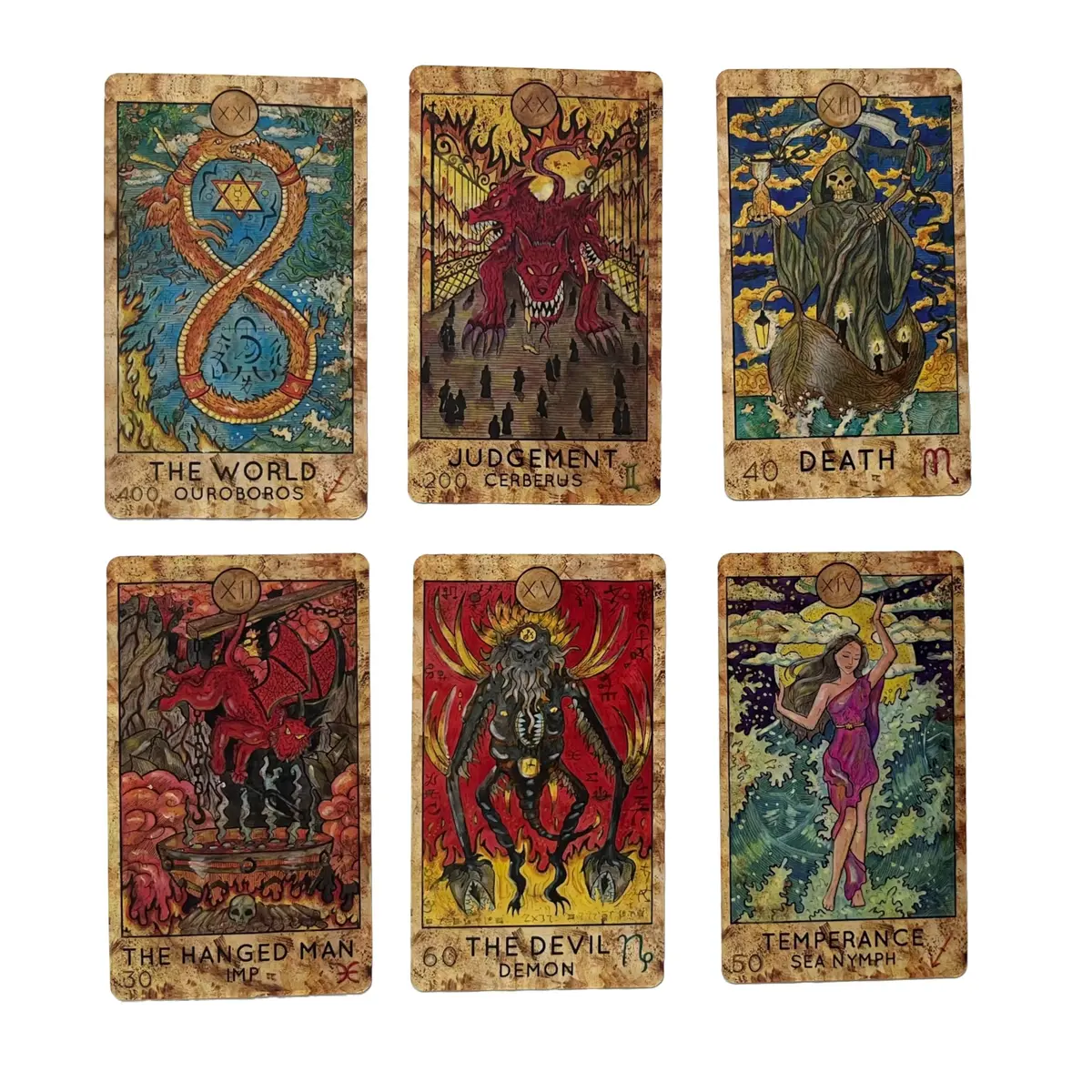 Vieux Monde Express Mythic Tarot & Guide | Full 78 Card Mythical Tarot Deck with Guidebook (4.75" x 2.75") - view 4