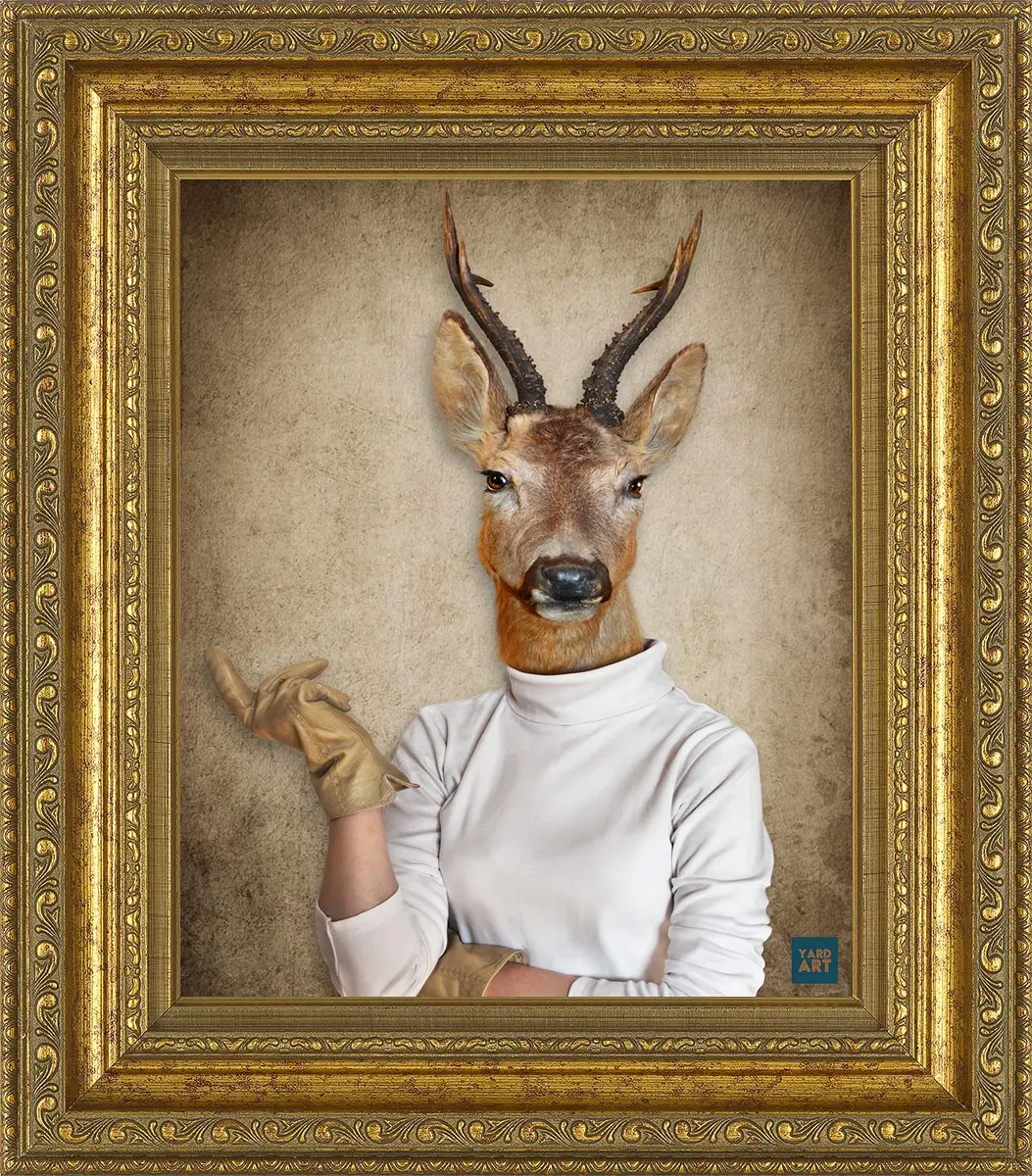 YARDART Weatherproof Garden Wall Art "Countess Catherine" 76.5"L x 56.5"W | Modern Love Theme - main product image