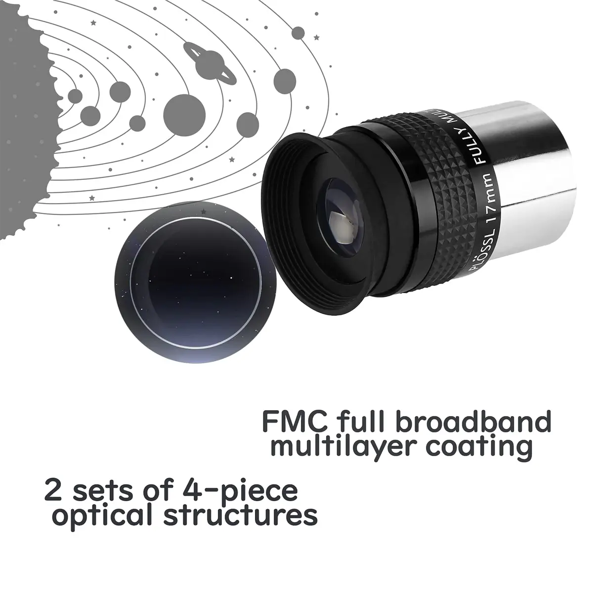 SVBONY SV131 Telescope Eyepiece 17mm | 48° Field of View, FMC Coating, 1.25" Support for Astronomy Observation - view 2
